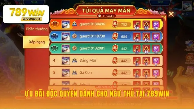 Bắn cá nhân ngư 789WIN và con số 97.2% RTP